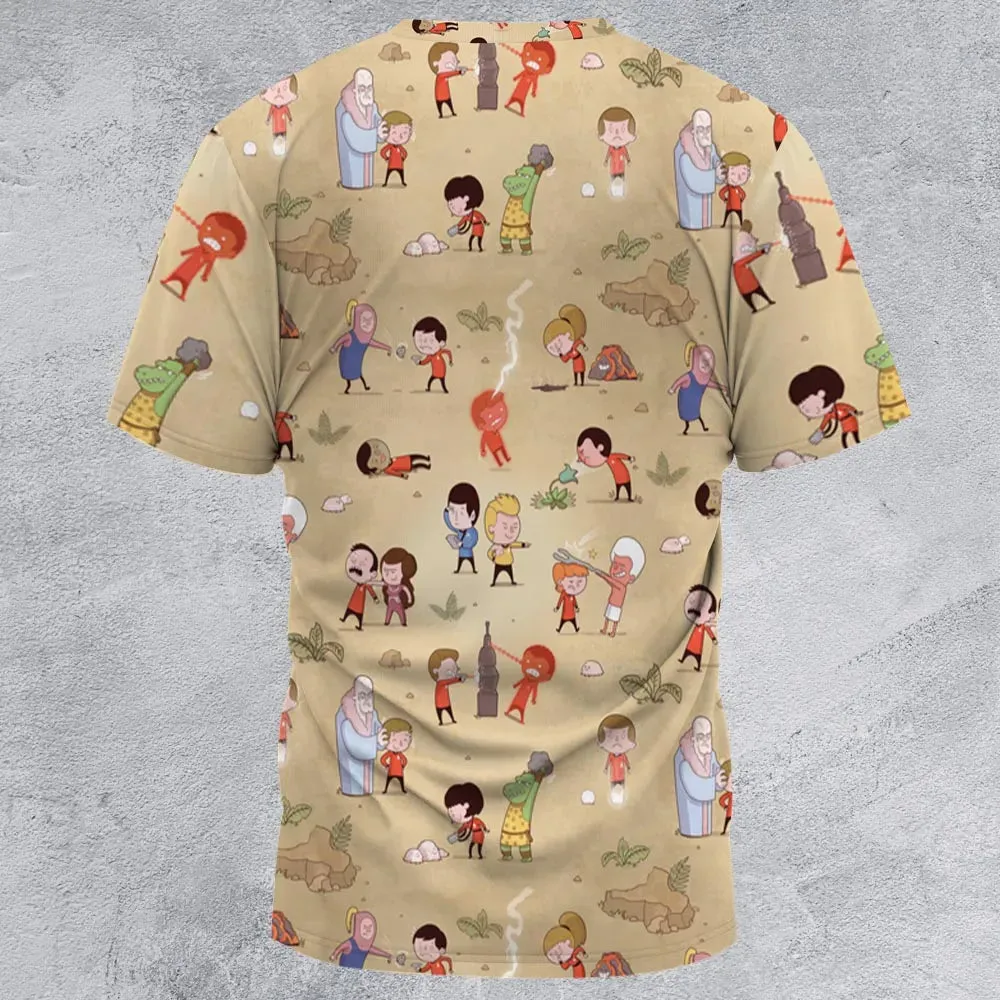 Pyramid America Star Trek Characters All-Over Print Unisex T-Shirt - 3