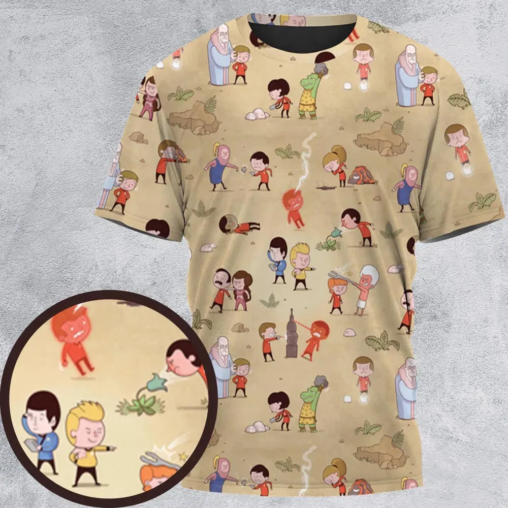 Pyramid America Star Trek Characters All-Over Print Unisex T-Shirt - 2