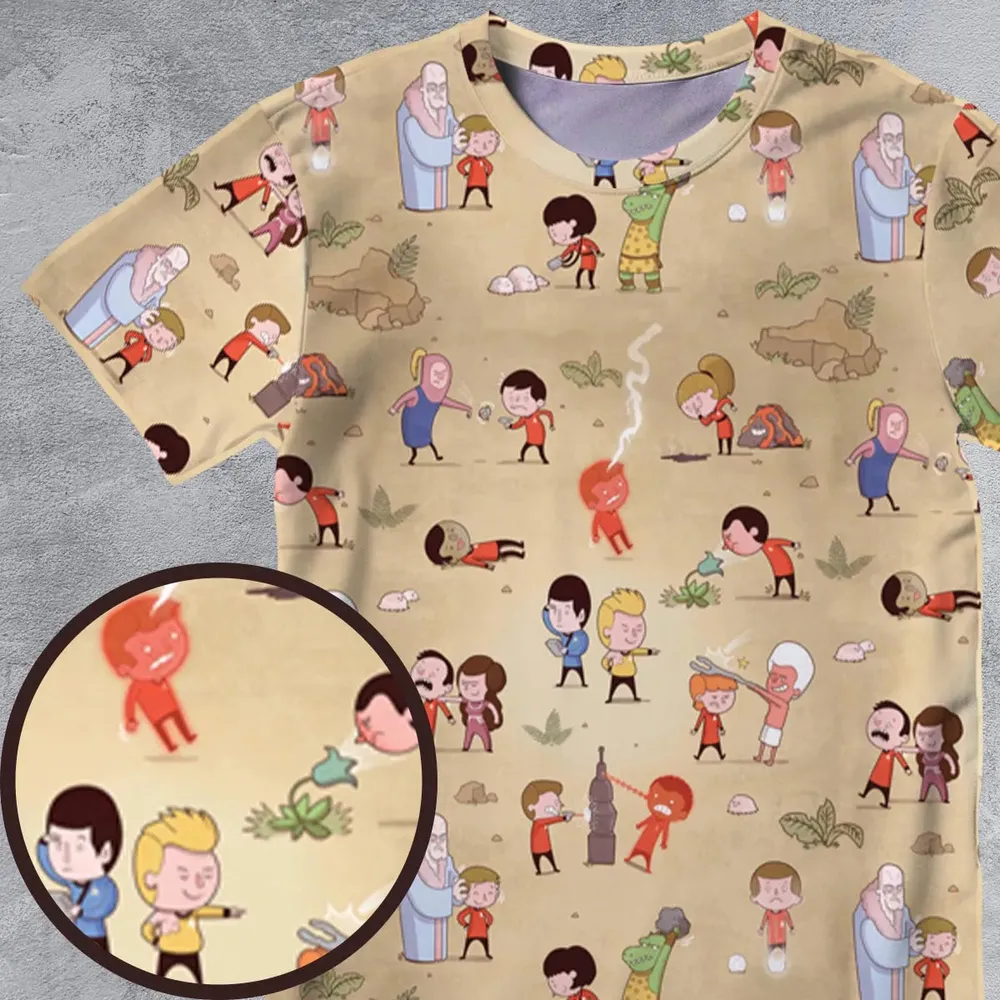 Pyramid America Star Trek Characters All-Over Print Unisex T-Shirt - 4