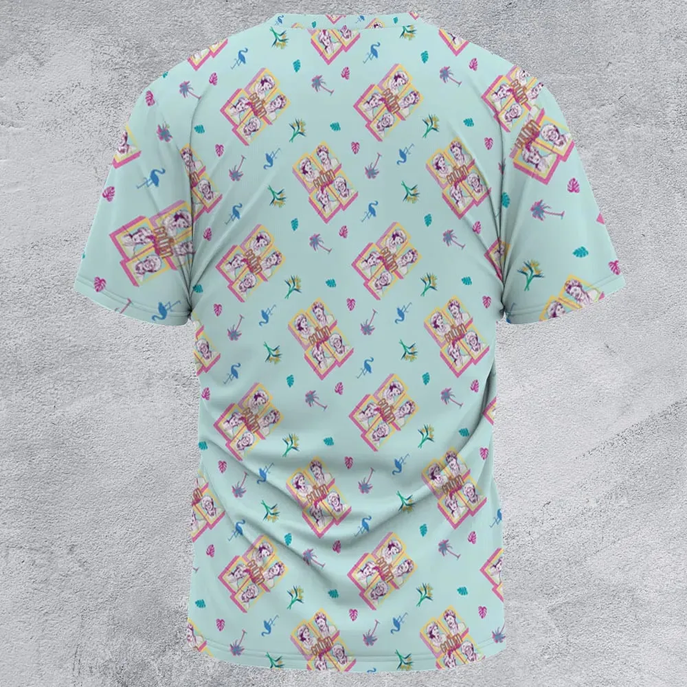 Golden Girls Patterned All-Over Print Unisex T-Shirt - 3