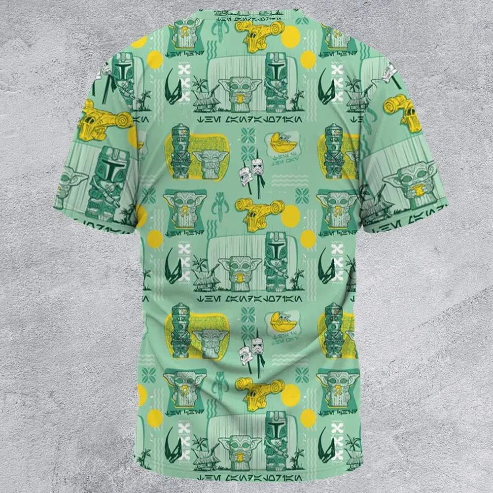 The Mandalorian Star Wars Aloha All-Over Print Unisex T-Shirt - 3