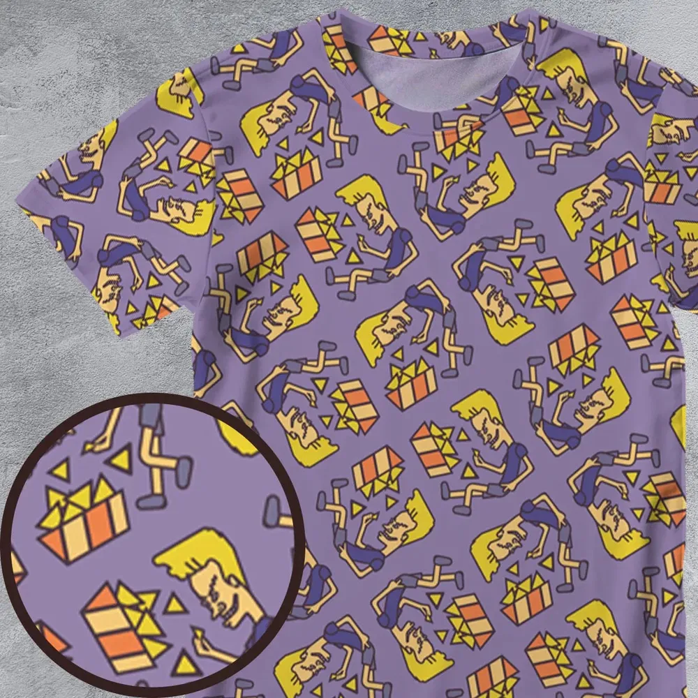 Nachos Rule Beavis and Butthead All-Over Print Unisex T-Shirt - 4