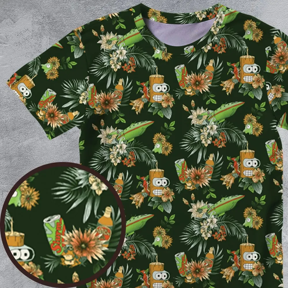 The Year 3000 Bender Futurama All-Over Print Unisex T-Shirt - 4