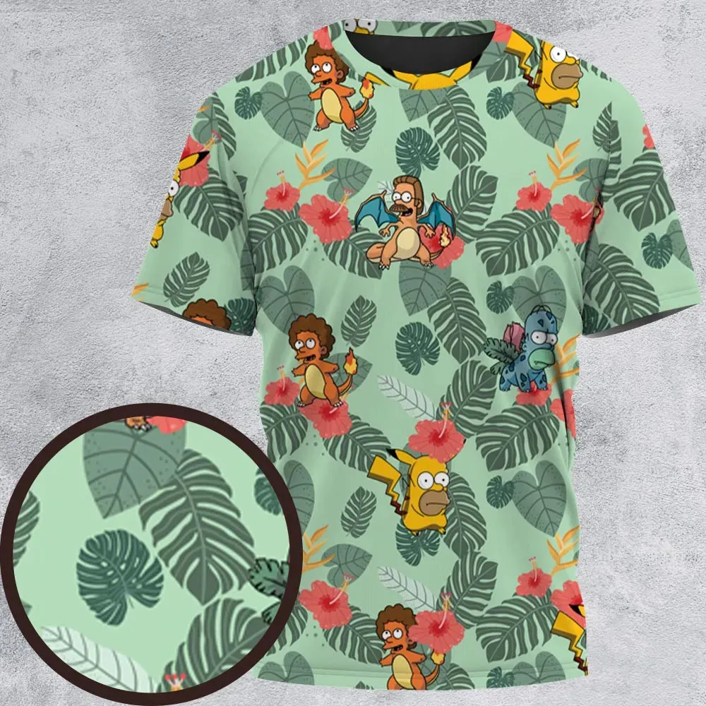 Simpsonmon The Simpsons Pokemon Mashup All-Over Print Unisex T-Shirt - 2