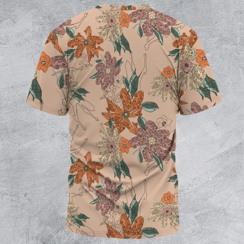 Star Wars Ships Floral Pattern All-Over Print Unisex T-Shirt - 3