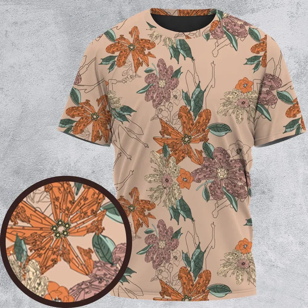 Star Wars Ships Floral Pattern All-Over Print Unisex T-Shirt - 2