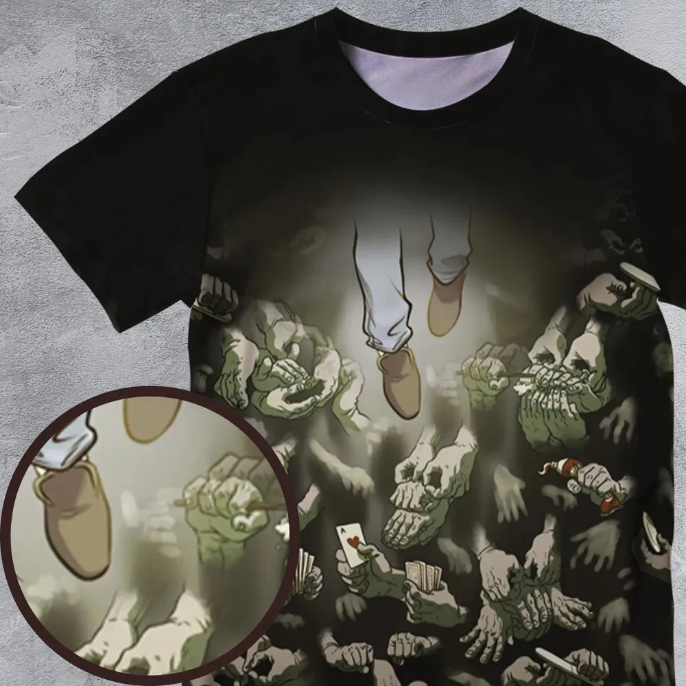 Funny Helping Hands Labyrinth All-Over Print Unisex T-Shirt - 4