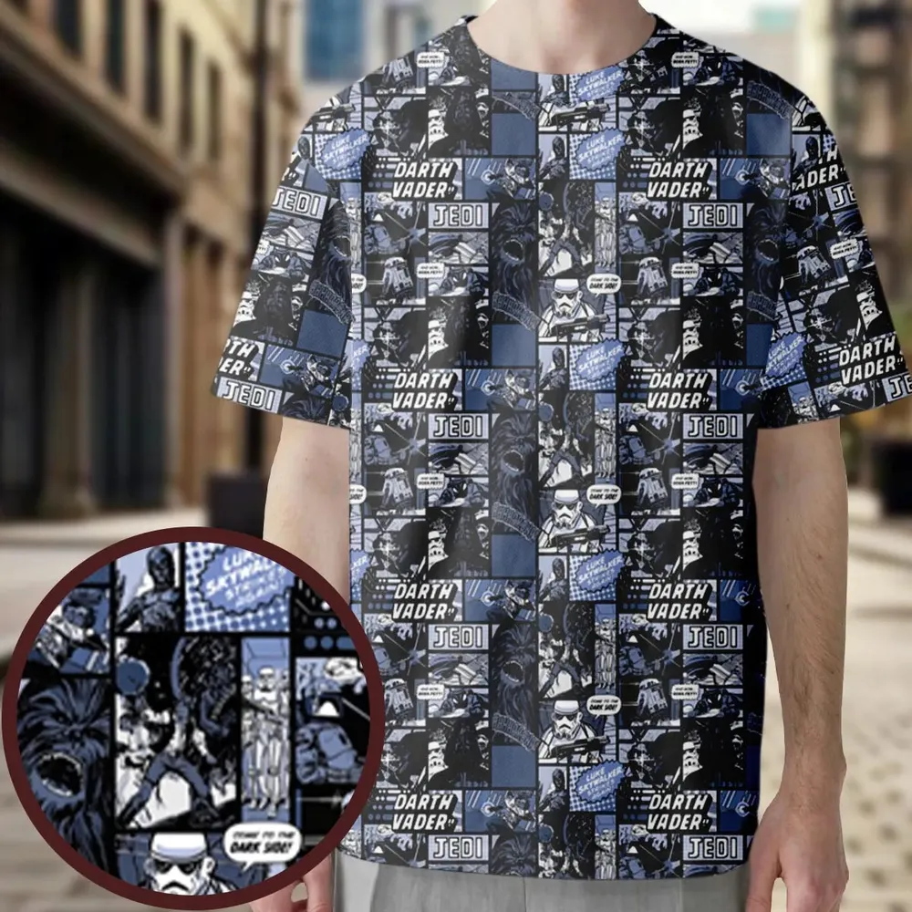 Star Wars Dark Side Comic All-Over Print Unisex T-Shirt - 3
