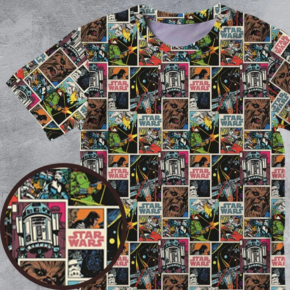 Star Wars Comic All-Over Print Unisex T-Shirt - 4