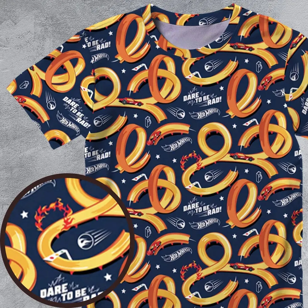 Hot Wheels All-Over Print Unisex T-Shirt - 4