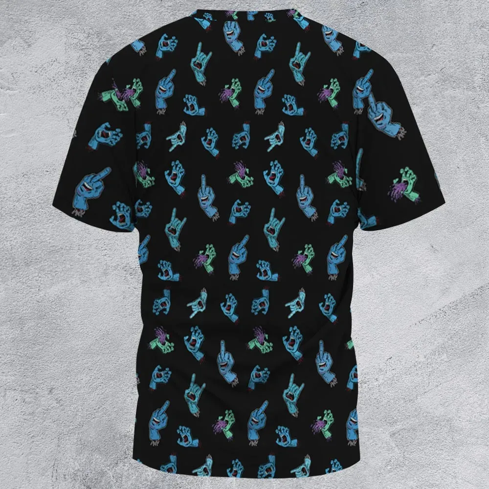 Santa Cruz Screaming Hand All-Over Print Unisex T-Shirt - 3