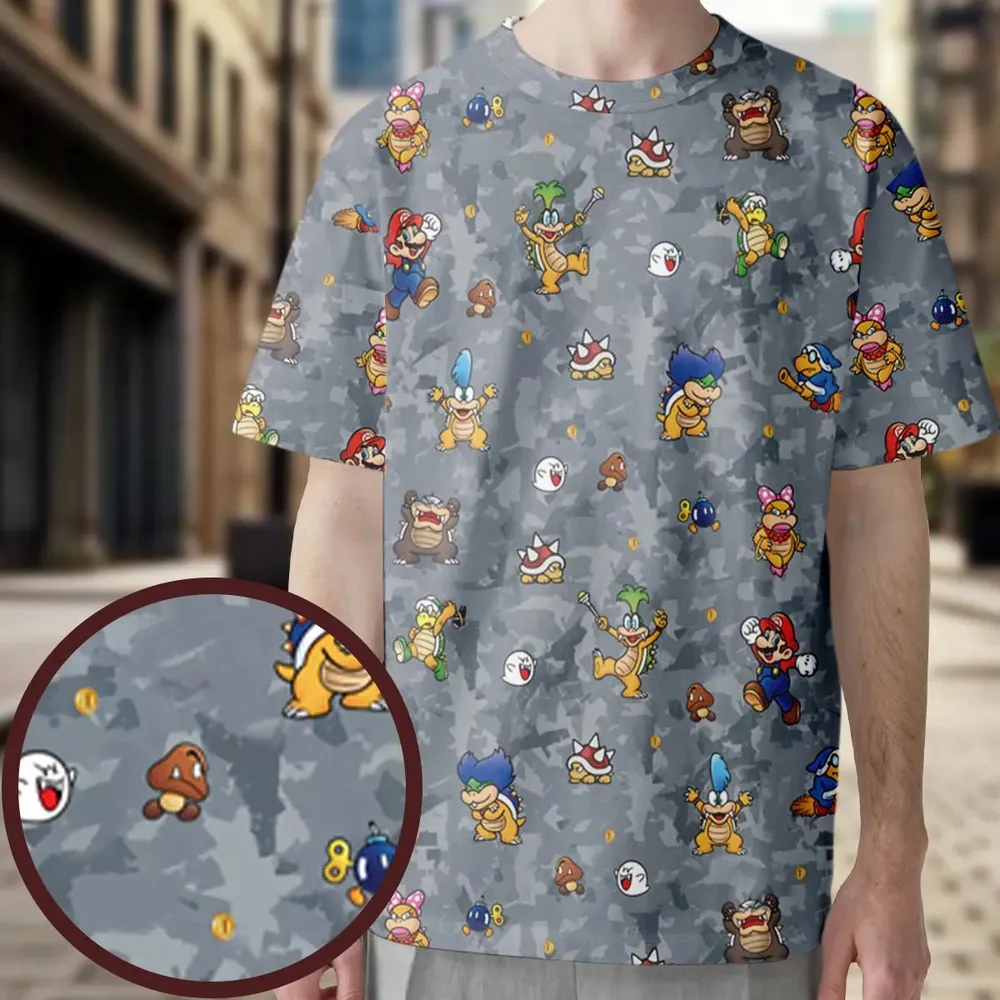 Super Mario Nintendo Video Game All-Over Print Unisex T-Shirt - 3
