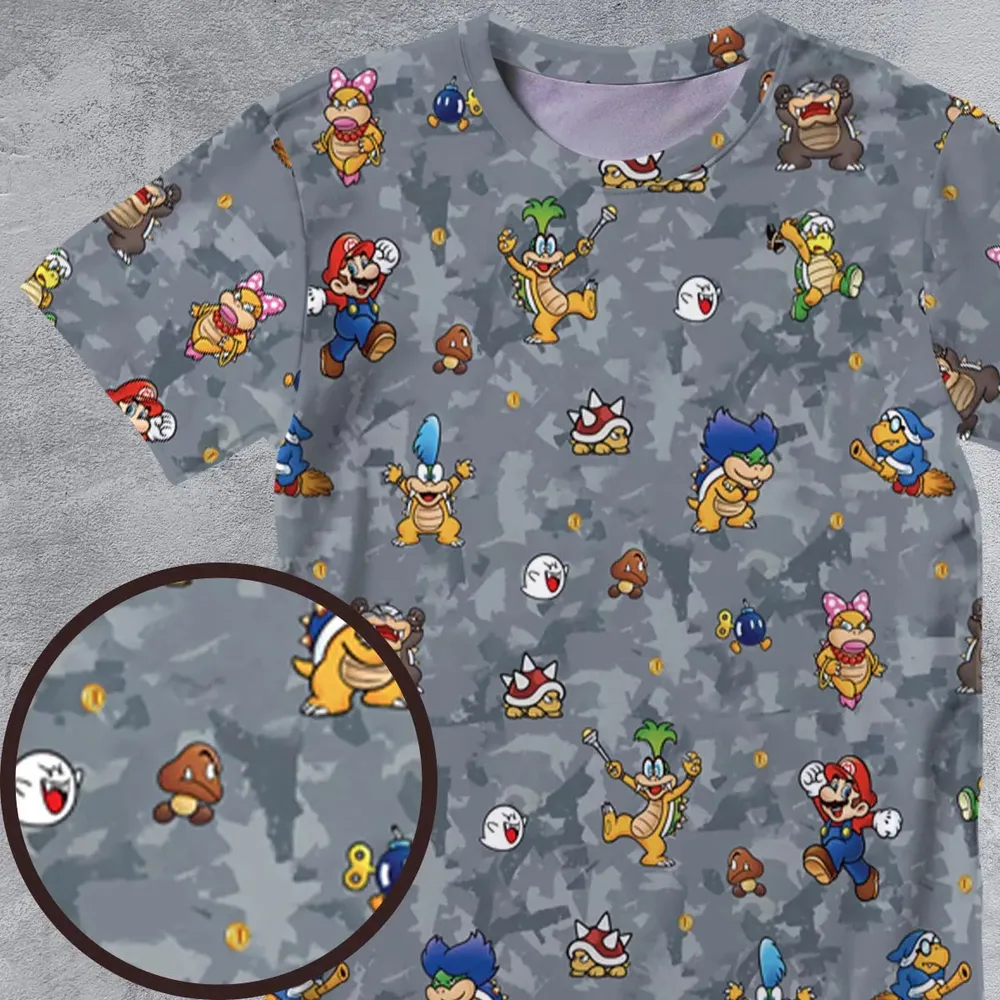 Super Mario Nintendo Video Game All-Over Print Unisex T-Shirt - 4