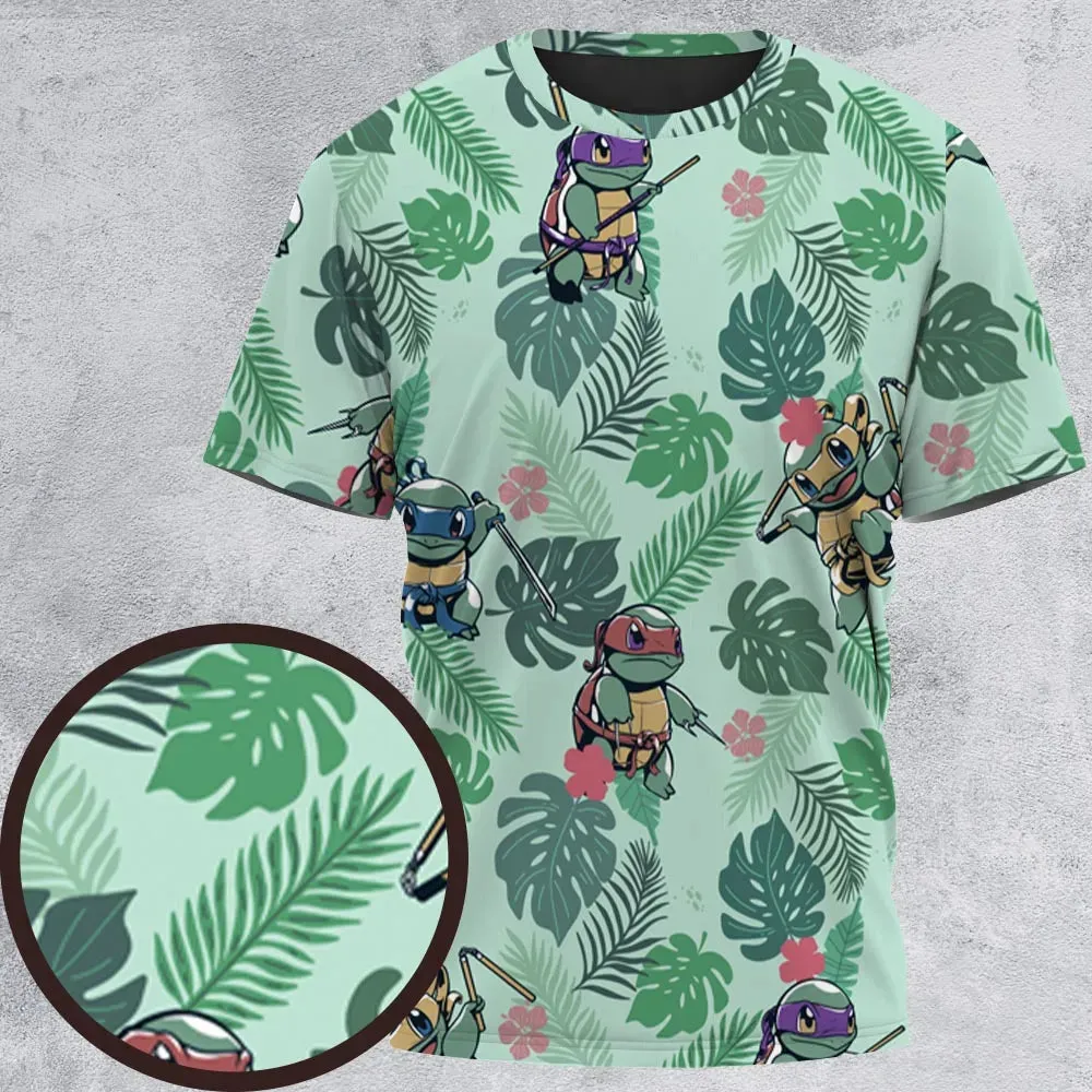 Teenage Mutant Ninja Squirtle All-Over Print Unisex T-Shirt - 2