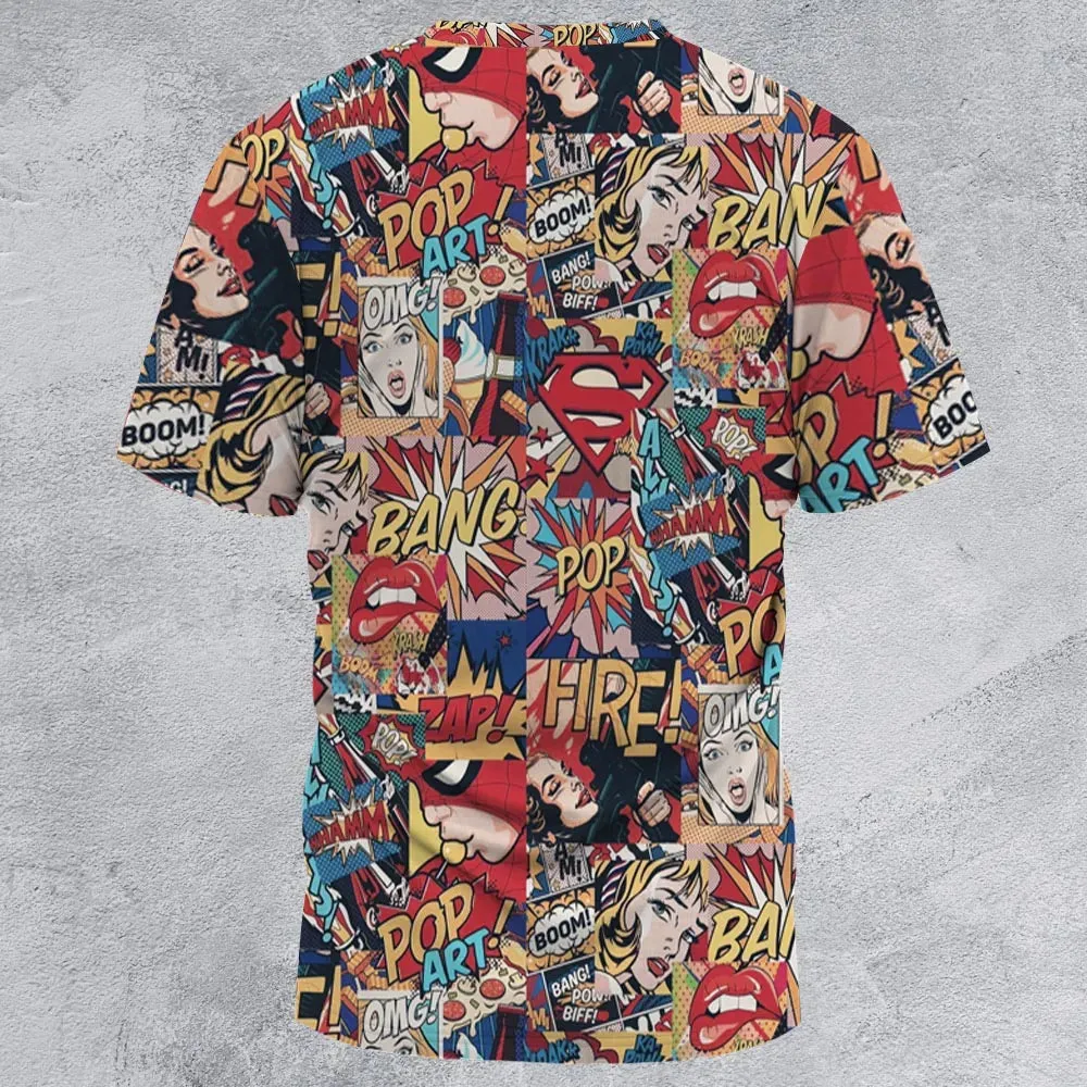 Pop Art All-Over Print Unisex T-Shirt - 3