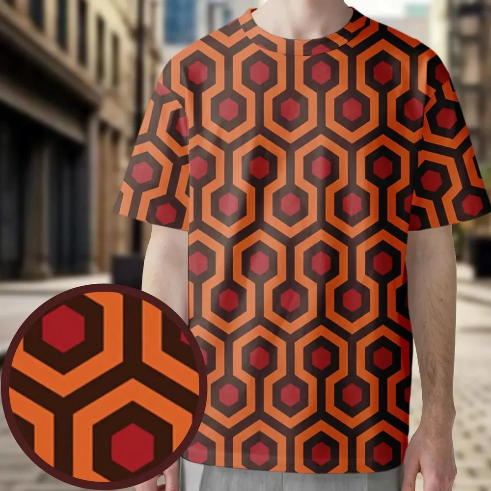 The Overlook Pattern The Shining All-Over Print Unisex T-Shirt - 4