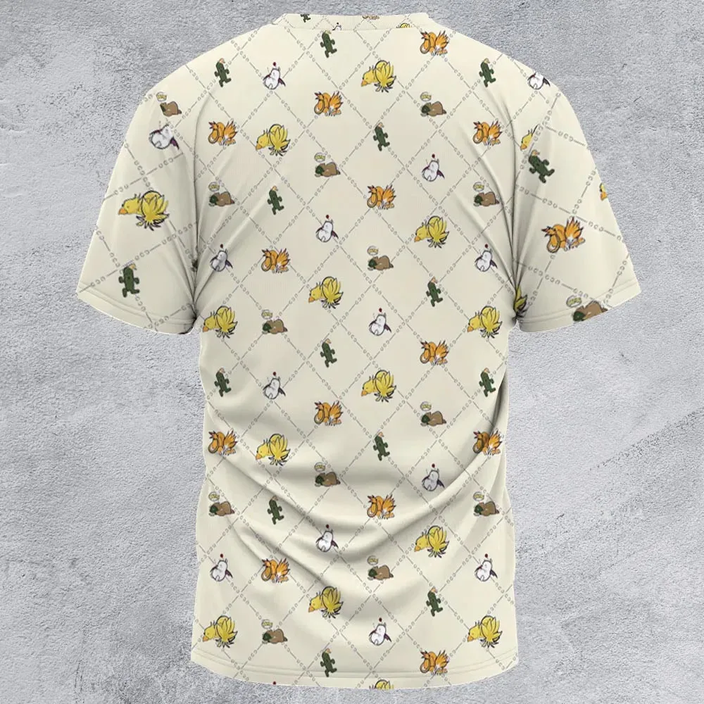 Final Fantasy Sleeping Creatures Pattern All-Over Print Unisex T-Shirt - 2