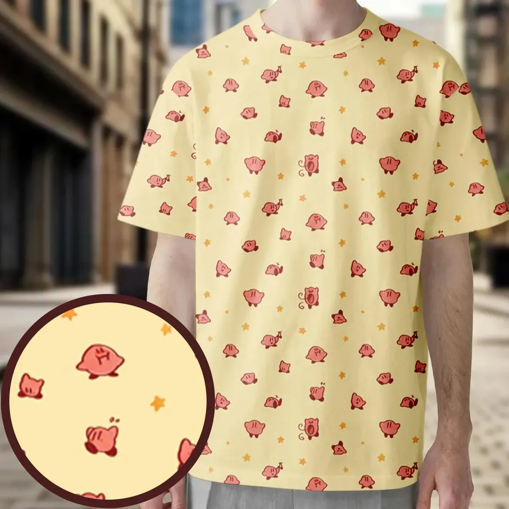 Nintendo Kirby Pattern All-Over Print Unisex T-Shirt - 3