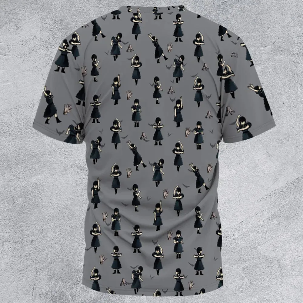 Wednesday Dance Pattern All-Over Print Unisex T-Shirt - 2