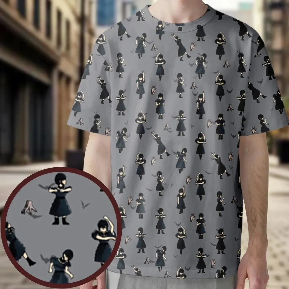 Wednesday Dance Pattern All-Over Print Unisex T-Shirt - 3