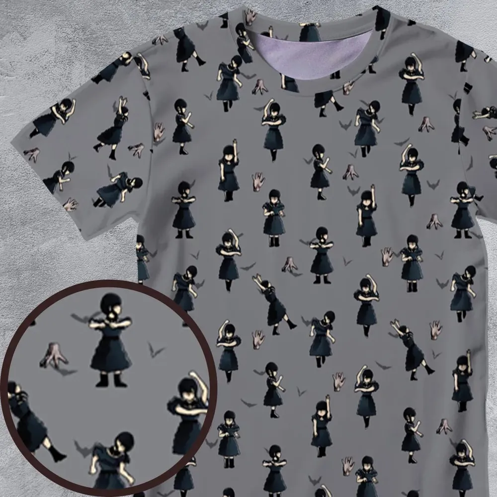 Wednesday Dance Pattern All-Over Print Unisex T-Shirt - 4