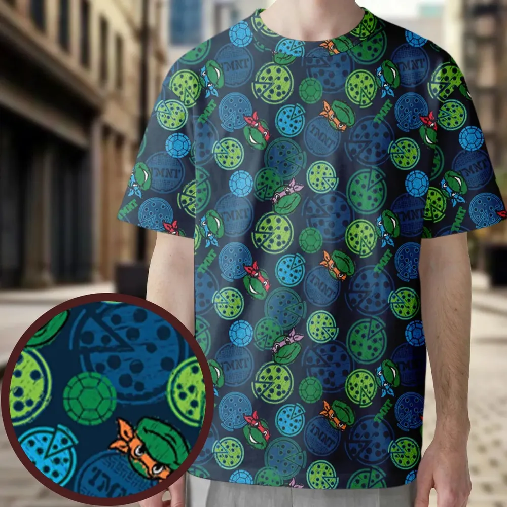 Teenage Mutant Ninja Turtles Pizza All-Over Print Unisex T-Shirt - 3