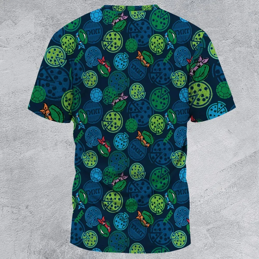 Teenage Mutant Ninja Turtles Pizza All-Over Print Unisex T-Shirt - 2