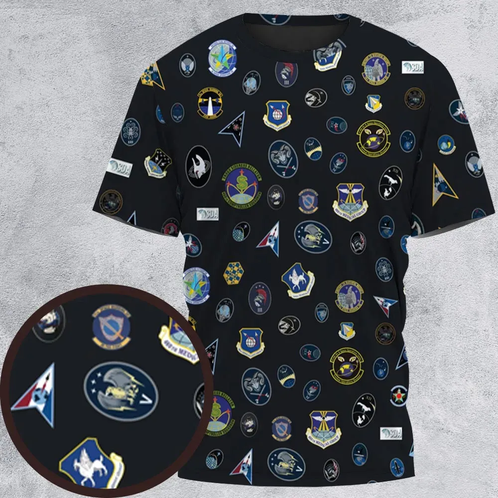 Space Force Squadron Pattern All-Over Print Unisex T-Shirt - 2