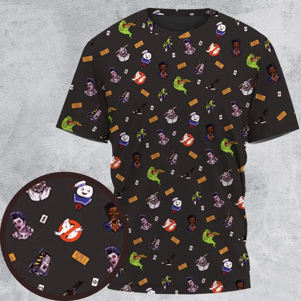 Ghostbusters Pattern All-Over Print Unisex T-Shirt - 2