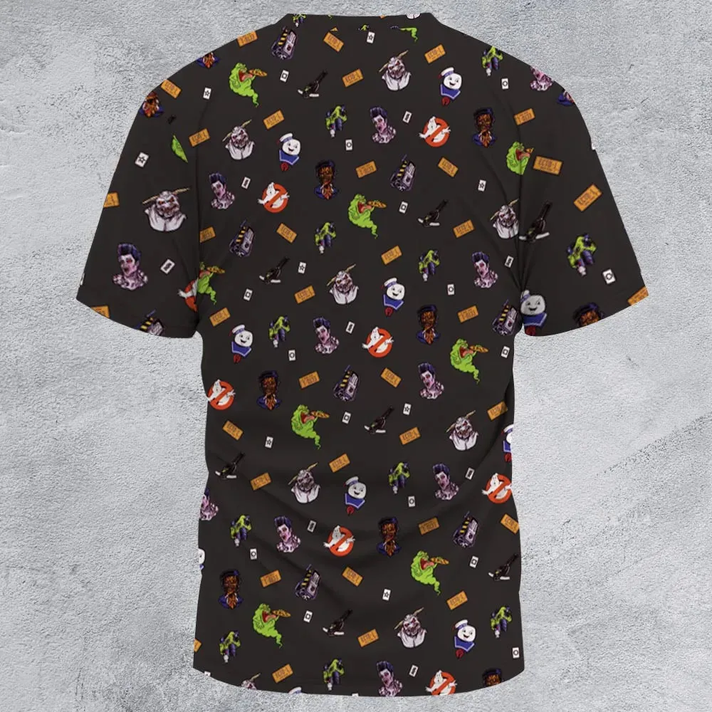 Ghostbusters Pattern All-Over Print Unisex T-Shirt - 3