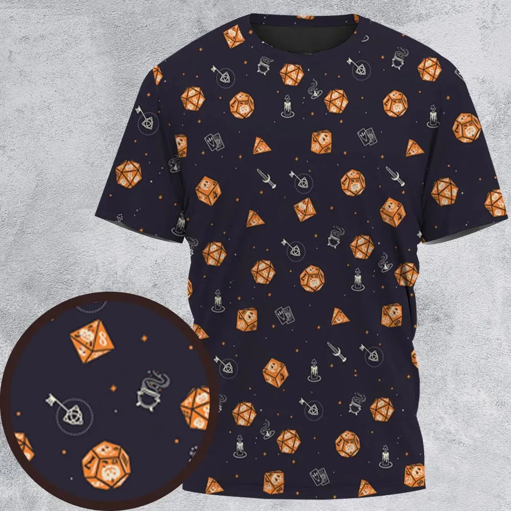 Halloween Dices Pattern All-Over Print Unisex T-Shirt - 2