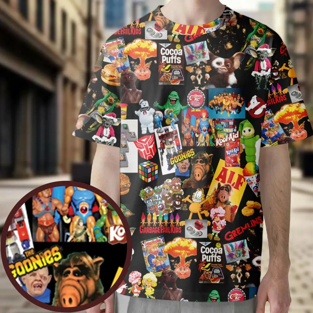 80's Kids Starter Pack All-Over Print Unisex T-Shirt - 3