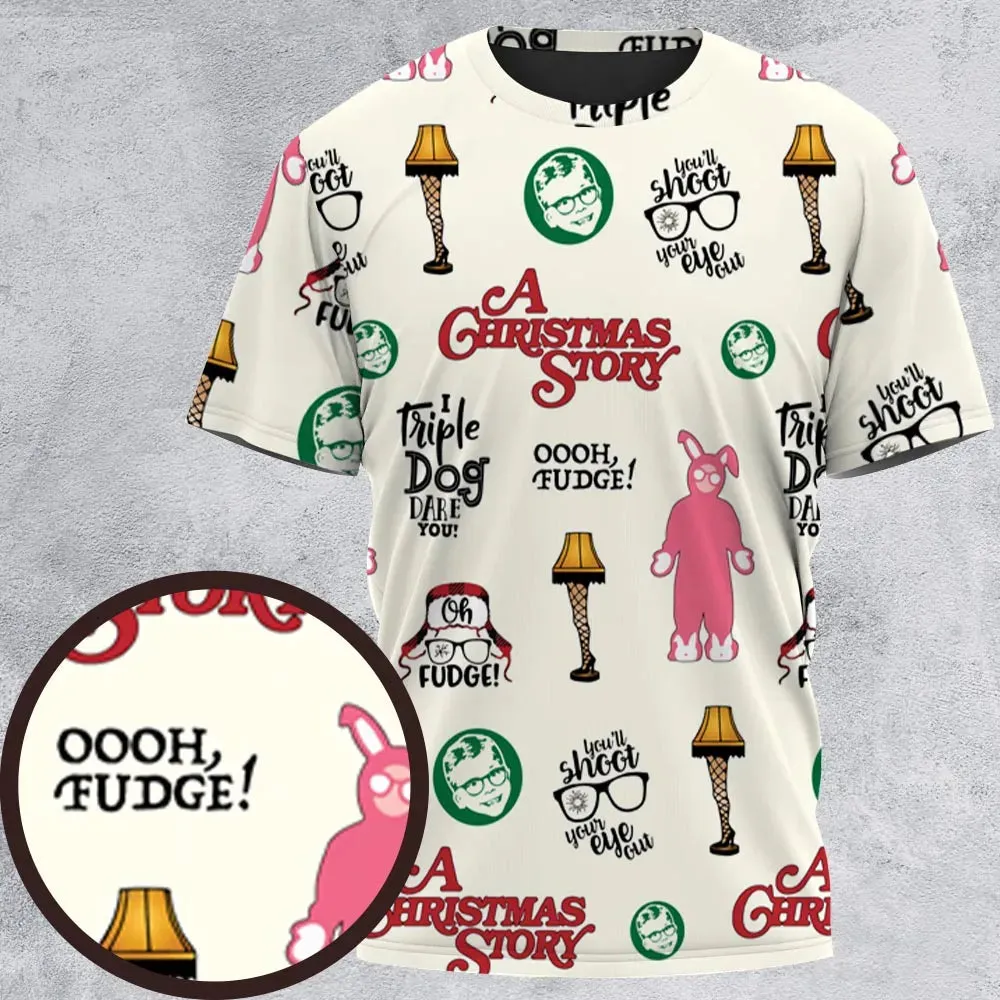 A Christmas Story Pattern All-Over Print Unisex T-Shirt - 2