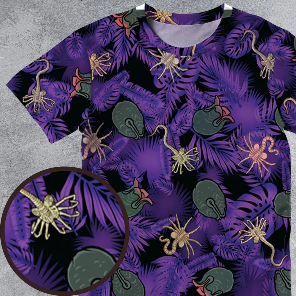 Alien Facehugger Ovomorph All-Over Print Unisex T-Shirt - 4