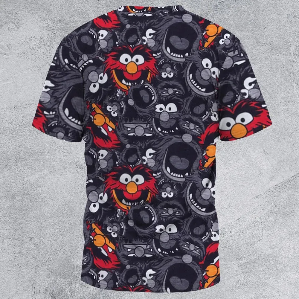 Animal The Muppets Pattern All-Over Print Unisex T-Shirt - 3