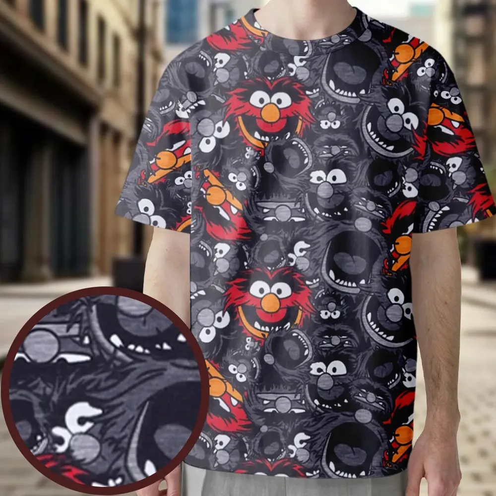 Animal The Muppets Pattern All-Over Print Unisex T-Shirt - 4