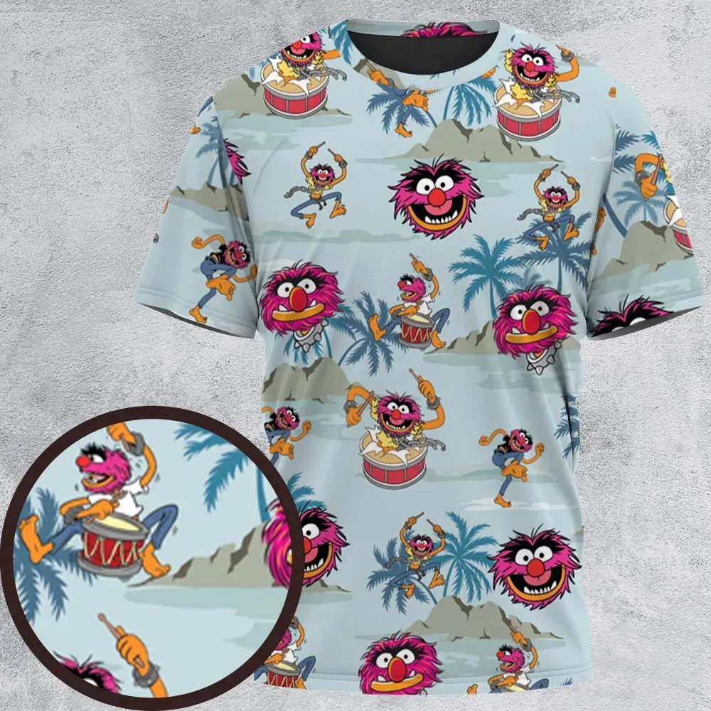 Animal The Muppet Show Drum Tropical All-Over Print Unisex T-Shirt - 2