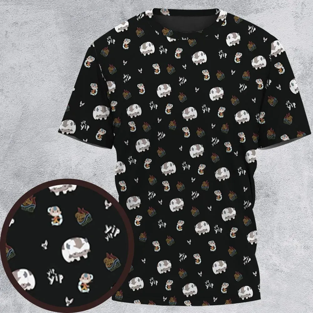 Appa Yip Yip Avatar Pattern All-Over Print Unisex T-Shirt - 2