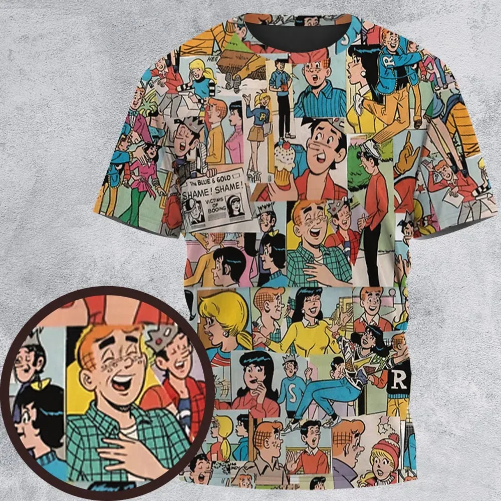 Archie Comics Characters Collage All-Over Print Unisex T-Shirt - 2