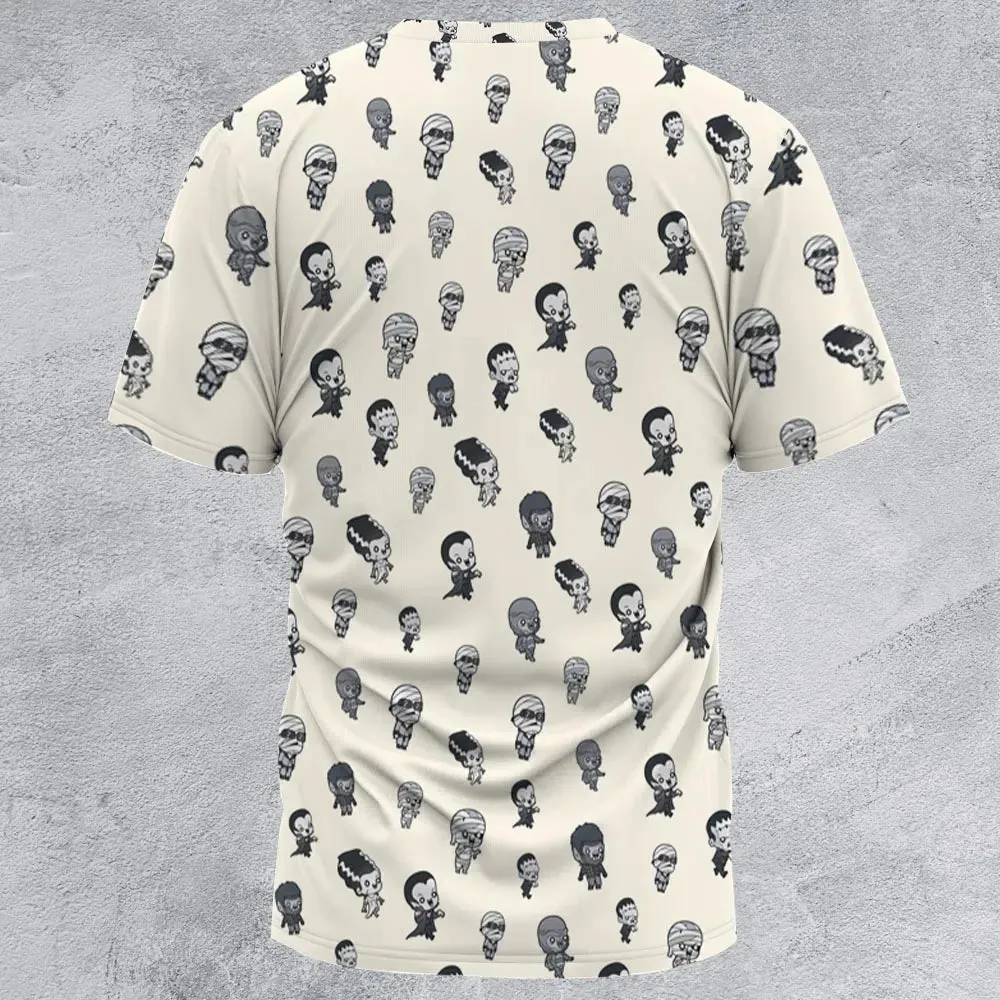 Baby Monsters Pattern All-Over Print Unisex T-Shirt - 3