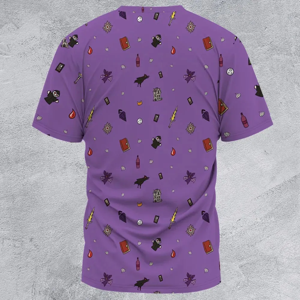 Barovia Dungeons and Dragons Pattern All-Over Print Unisex T-Shirt - 3