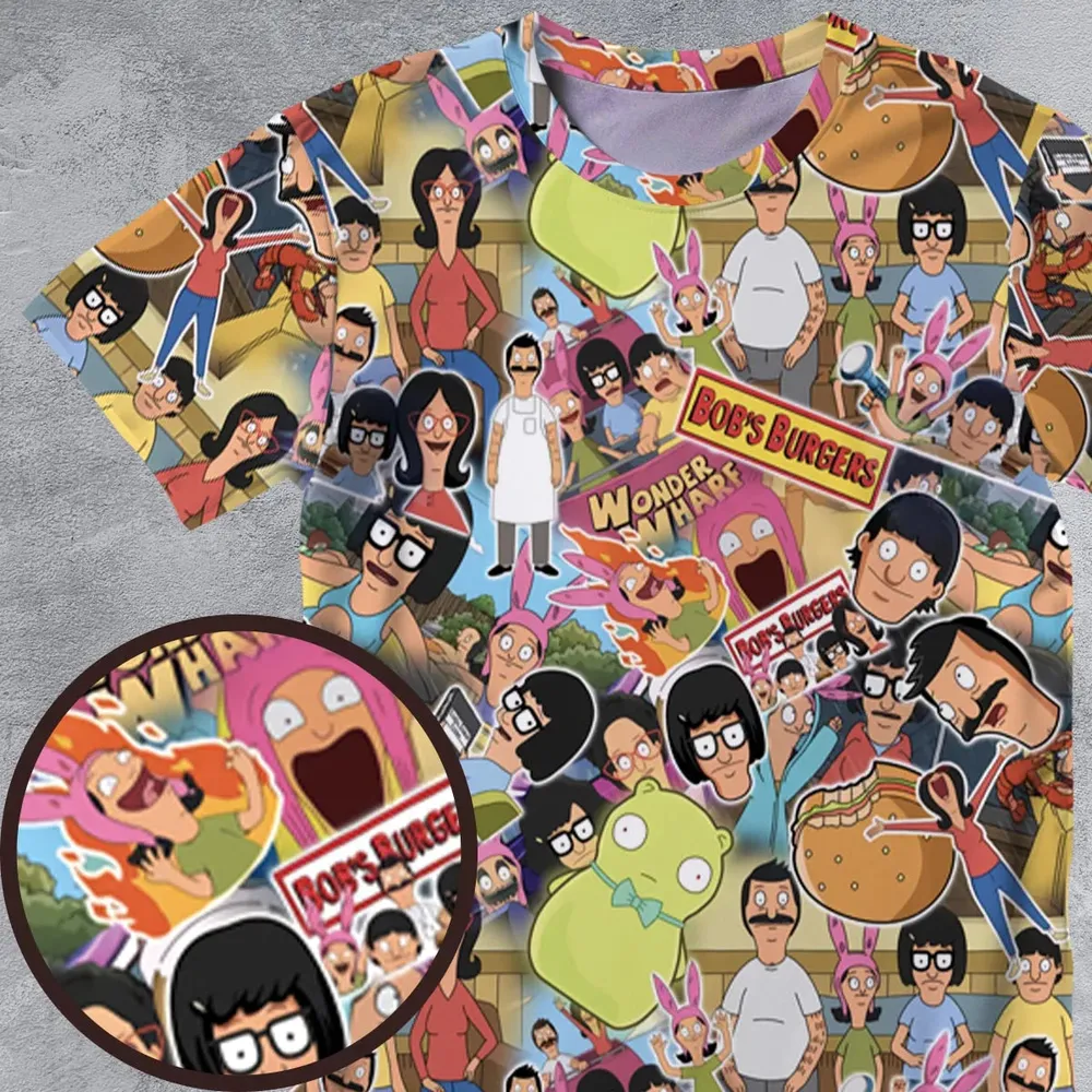 Bob's Burger Wonder Wharf All-Over Print Unisex T-Shirt - 4