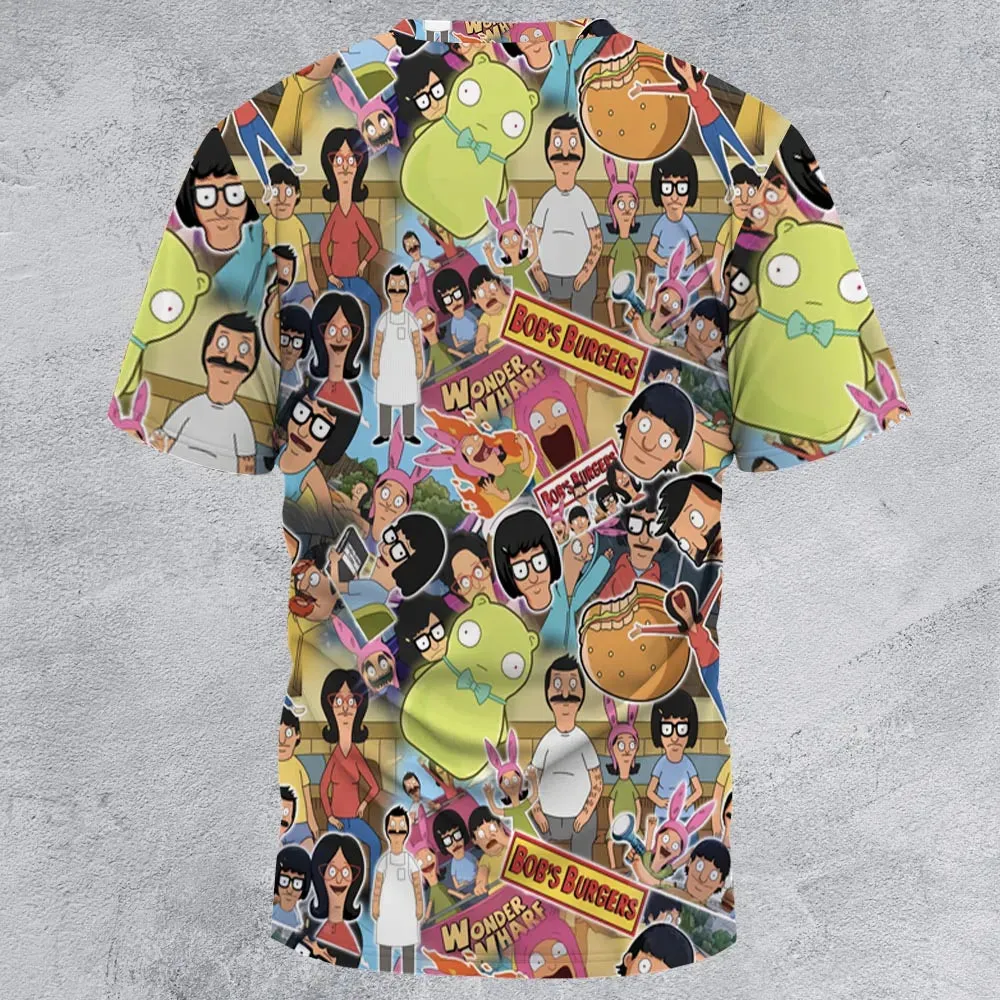 Bob's Burger Wonder Wharf All-Over Print Unisex T-Shirt - 3