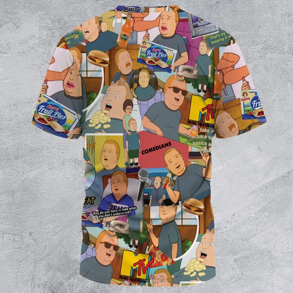Bobby Face King Of The Hill All-Over Print Unisex T-Shirt - 3