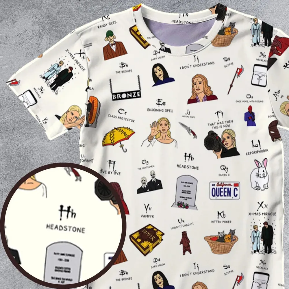 Buffy the Vampire Slayer All-Over Print Unisex T-Shirt - 4