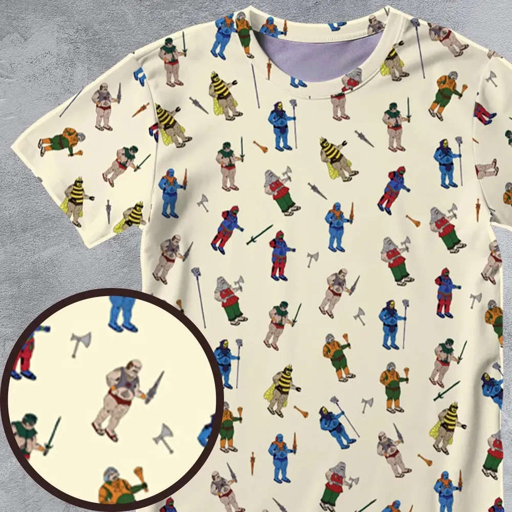 Carl In Masters Of The Universe Pattern All-Over Print Unisex T-Shirt - 4