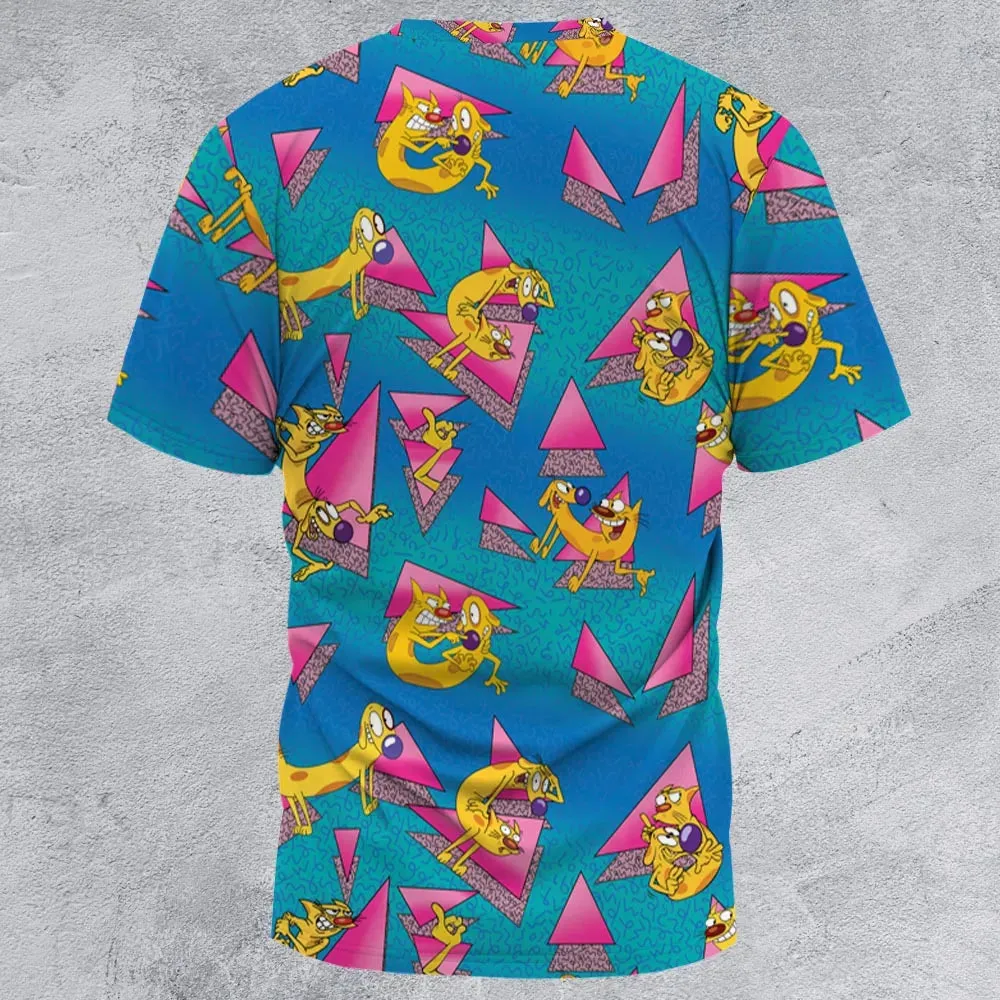 CatDog Nickelodeon Pattern All-Over Print Unisex T-Shirt - 2