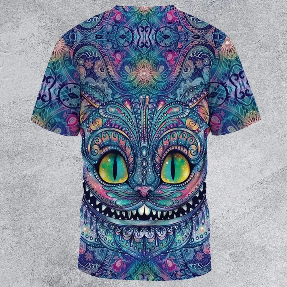Cheshire Cat Alice In Wonderland All-Over Print Unisex T-Shirt - 2