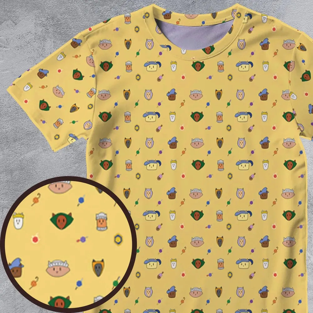 Cat DND Classes Pattern All-Over Print Unisex T-Shirt - 4