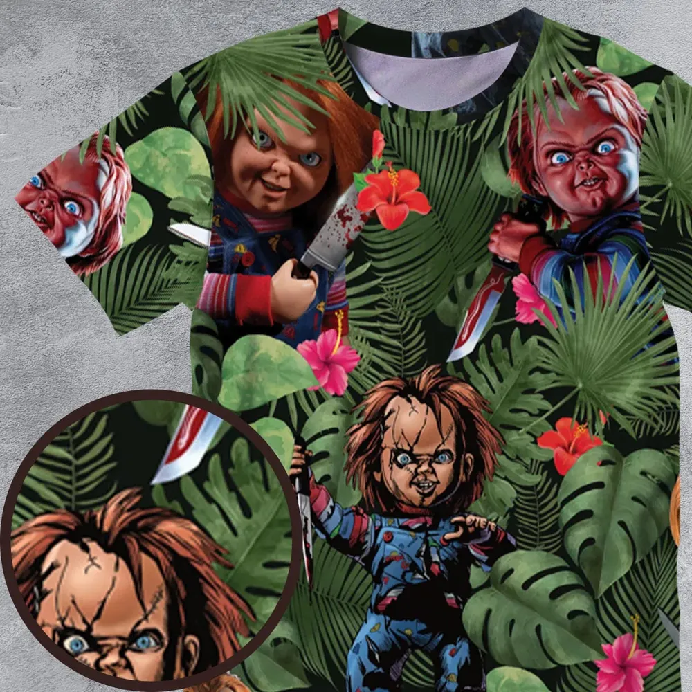 Chucky Just Wanna Have Fun All-Over Print Unisex T-Shirt - 4